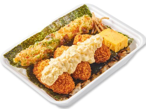 から揚げの天才　カキフライのり弁　画像