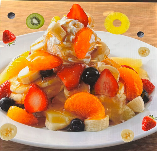 ピノキオ　フルーツたっぷりリコッタパンケーキ