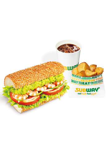 サブウェイ　エビアボポテトドリンクセット