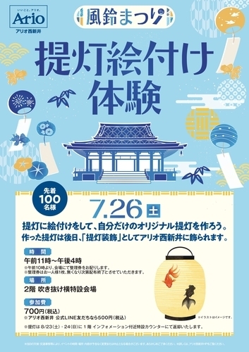 風鈴まつり　提灯絵付け体験