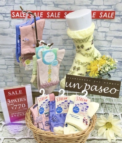 ＊靴下3点 ¥770(税込)SALE＊